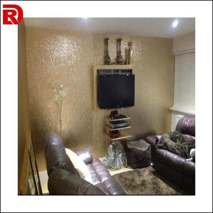 20 meters gold glitter fabric wallpaper modern glitter wallpaper for