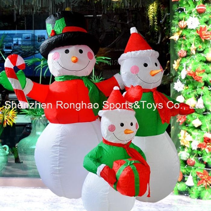 4 Inflatable Snowman Family Led Lighted Outdoor Yard Art 4 Inflatable Snowman Family Led Lighted Outdoor Yard Art Decoration Holding Gifts 1st Birthday Supplies 2nd Party From Lilingainiqi