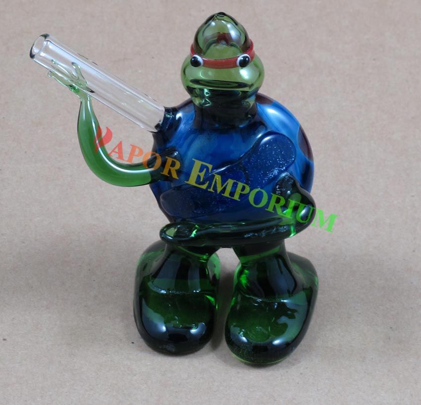 2016 Sexy Tobacco Pipe Ninja Turtles Glass Smoking Pipes Height: 19cm ...