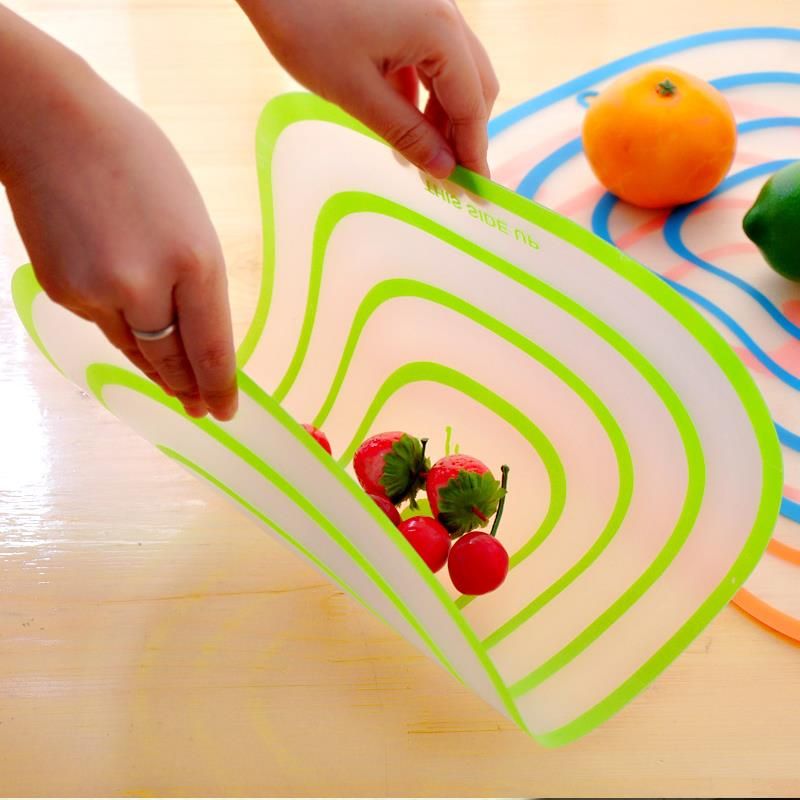 2018 wholesale plastic transparent cutting board kitchen household cutting board sheet