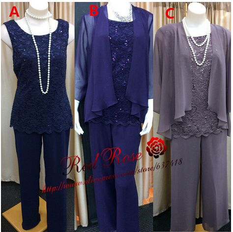 lace mother suit chiffon jacket pants pant suits bride sleeve dhgate dressy