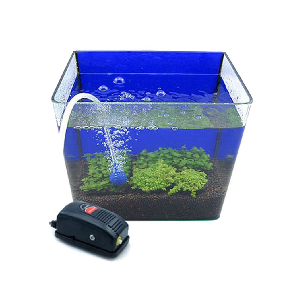 2021 Mini Aquarium Oxygen Pump For Fish Turtle Tank Silent Adjustable