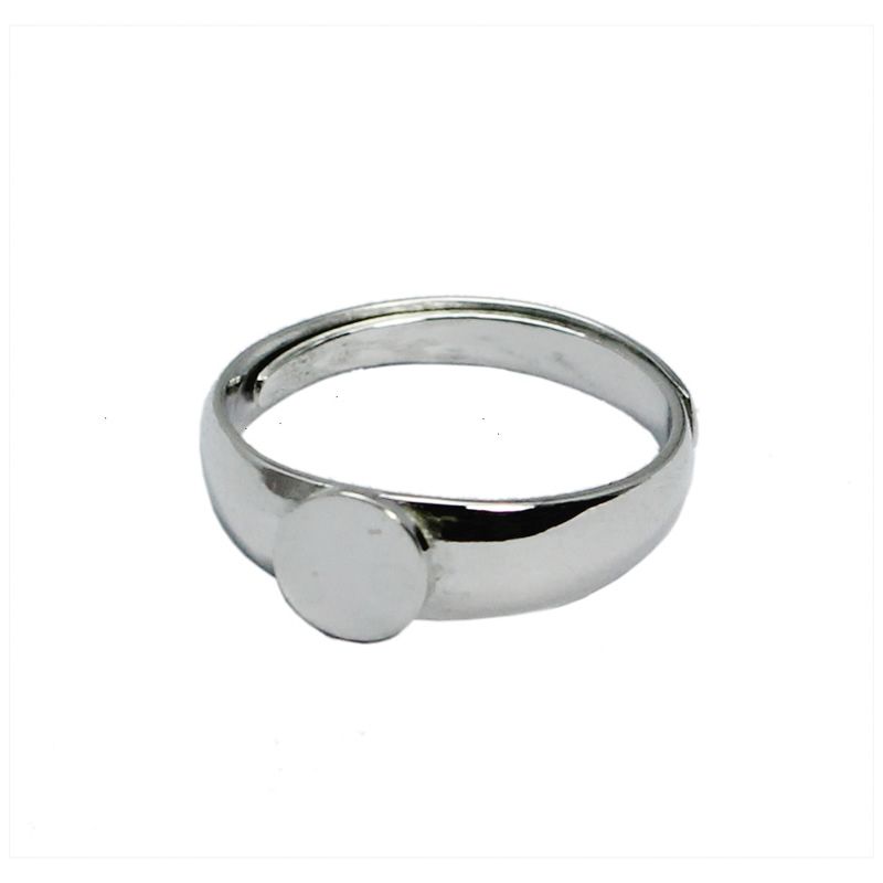 2021 Beadsnice 925 Sterling Silver Ring Blanks Cabochon Setting 6 Mm