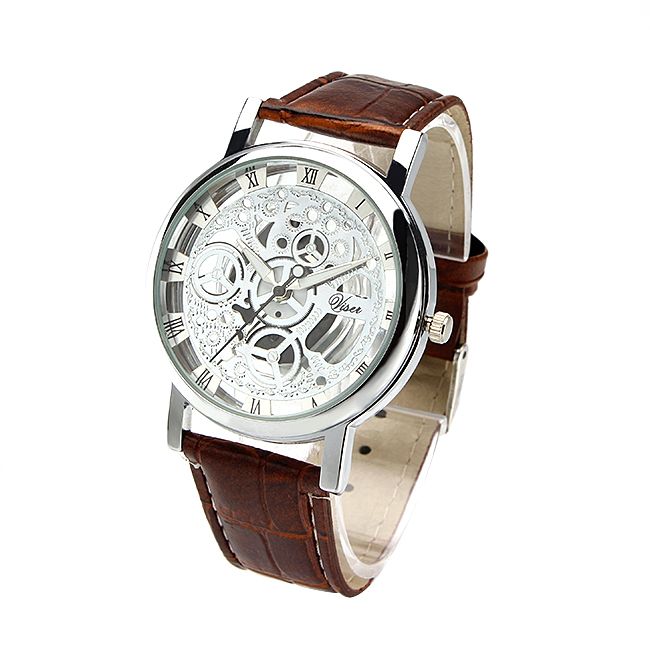 Acquistare Quadrante Di Numeri Greci Orologi Cool Men Retro Hollow Orologio  Al Quarzo In Pelle Vintage Skeleton Wheel Gear Totem Guarda Economico |  Consegna Veloce E Qualità | DHgate Italy