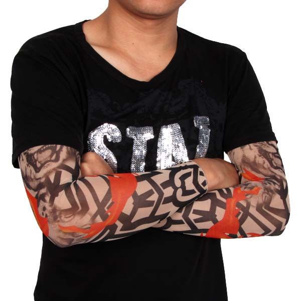 nylon elastic fake tattoo sleeves designs cool anti uv arm nylon elastic fake tattoo sleeves designs cool anti uv arm