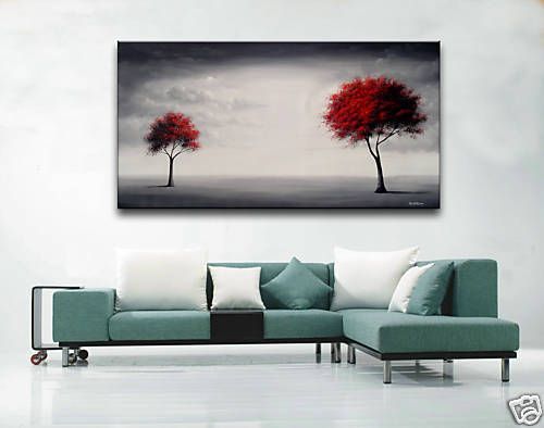 Black And Red Wall Art 2017 handmade red black trees landscape modern abstract wall art Black And Red Wall Art 2017 handmade red black trees landscape modern abstract wall art