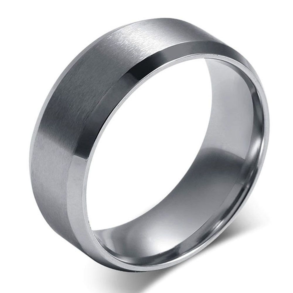 Traditional Stainless Steel Wedding Ring 8mm Traditional Stainless Steel Wedding Ring 8mm