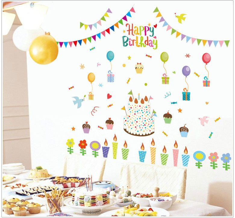 Acheter Fond De Joyeux Anniversaire Fond Autocollant Autocollant Peintures Murales Amovible Double Fond Decran Visible Affiche Autocollant Pour Decoration De Jour Danniversaire De 3 38 Du Magicforwall Fr Dhgate Com