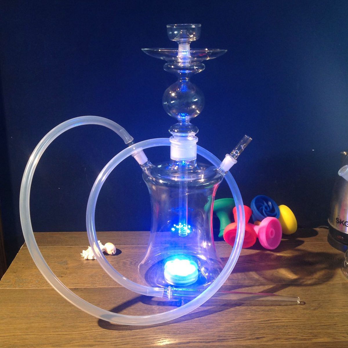 2017 2015 Popular Wholesale Arab Hookah Led Glass Hookah Shisha Pen