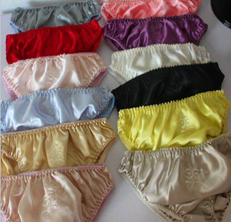 2018 NEW FASHION ! ON SALE Silk Panties Female Silk Women'S