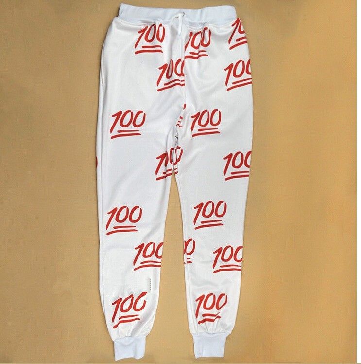 100 emoji joggers