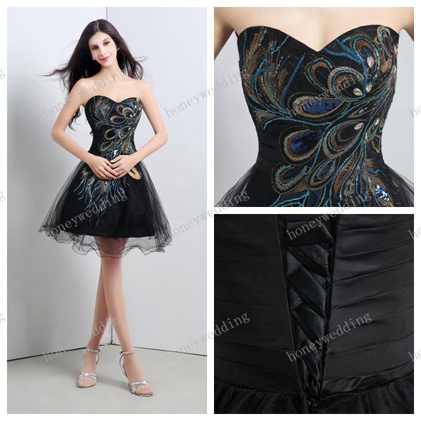 Peacock Party Dress