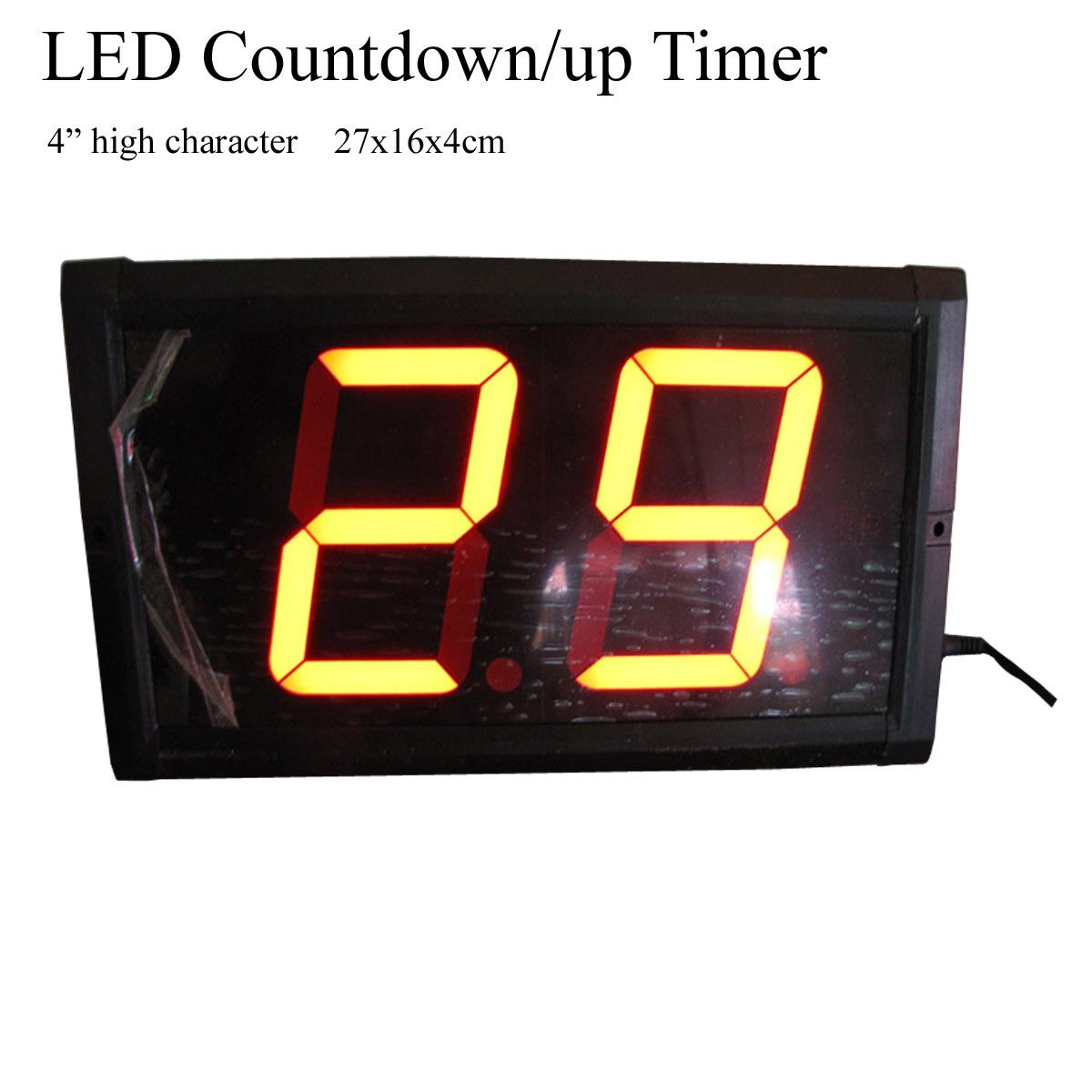 New 4'' High 2-Digits LED Counter Timer LED Countdown Clock LED Digital Timer For ...