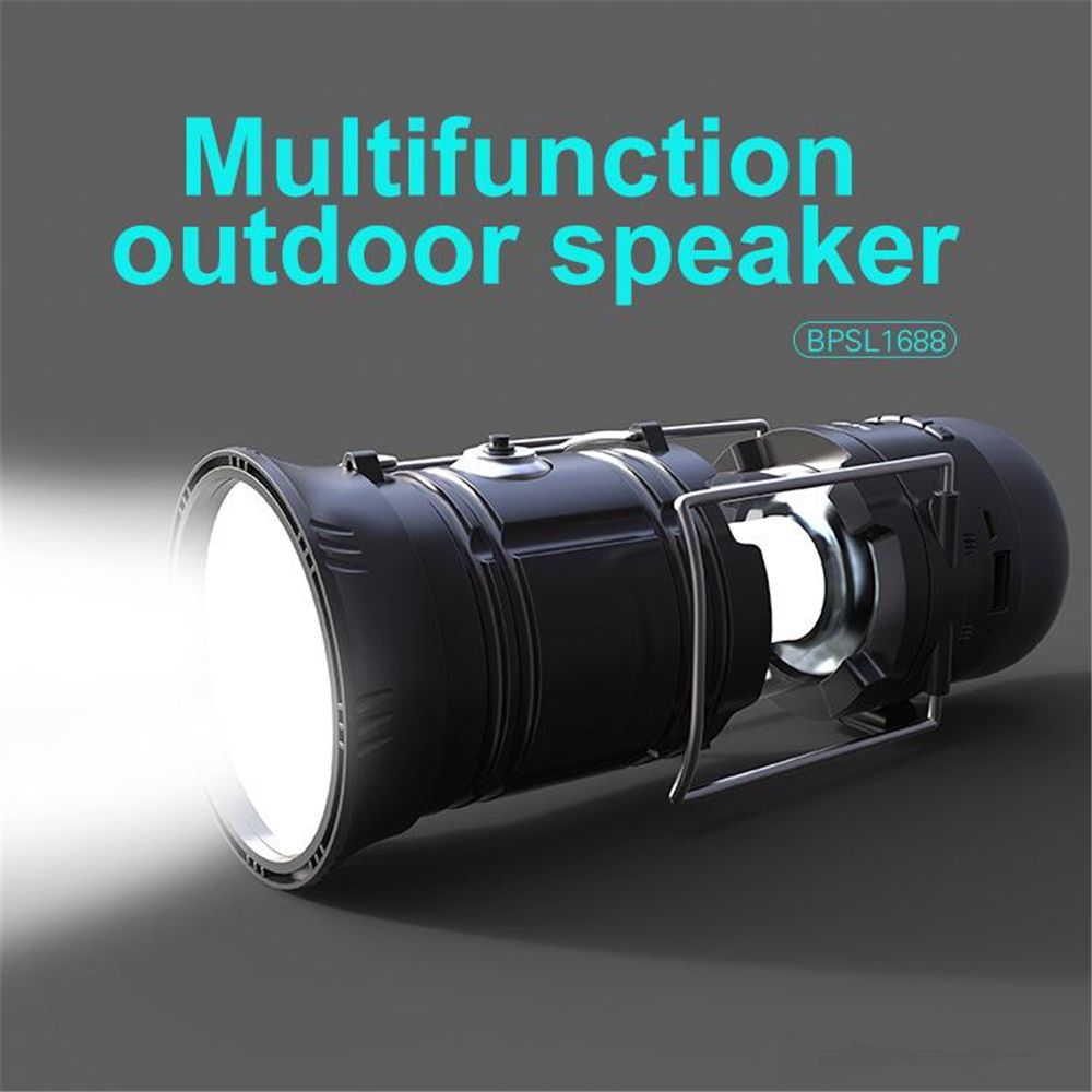 2020 Portable Outdoor Bluetooth Speaker LED Camping Lantern Solar