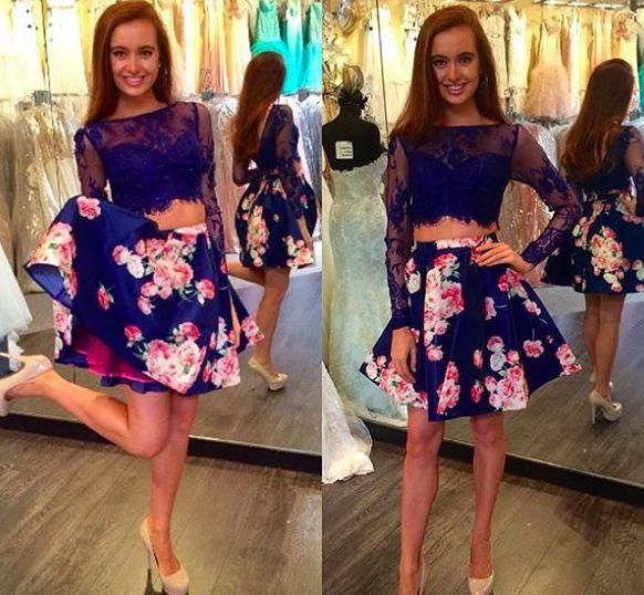 short floral homecoming dresses