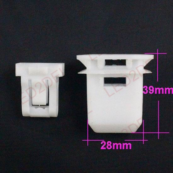 Universal Fit Size White Nylon Auto Push Type After Seats