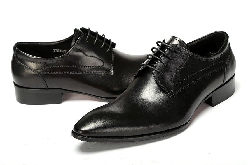 Black Business Shoes High Quality Men Dress Shoes Mens Brand Oxfords