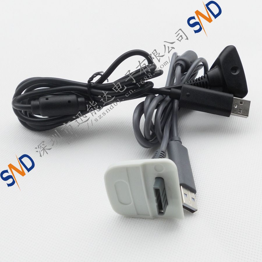 Joystick Cord For XBOX 360 USB Charger Controller Power Lead Kit For