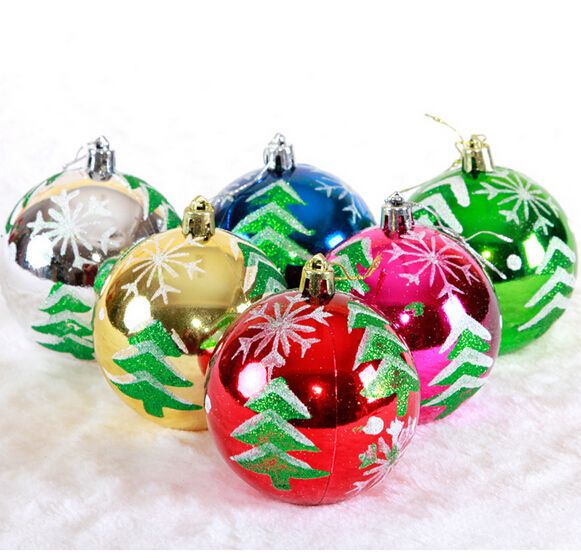 set 80mm shatterproof assorted swirling ball ornaments christmas swirling ornaments