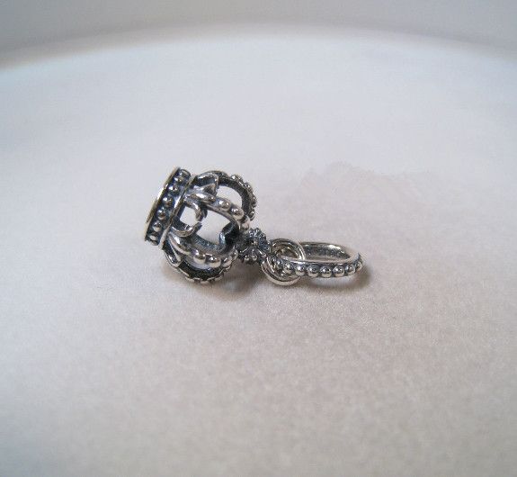 925 Sterling Silver Crown Ciondola perlina pendente Adatto a pandora Style Jewelry Charm Bracciali collane