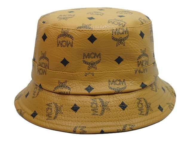 Brown Leather MCM Bucket Hats For Men Women Wide Brim Hats 2015 Brand New Hot Sale Cheap ...