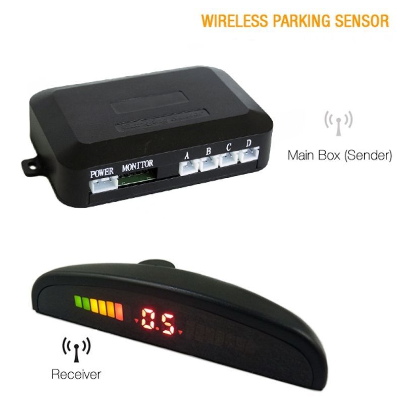 2020 Wireless Car Parking Sensors Car Backup Radar System Kits New