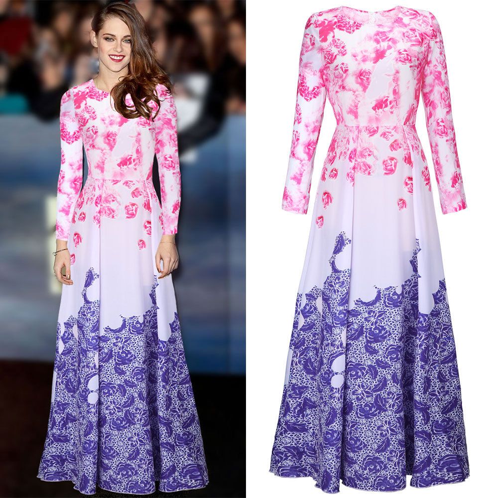 women's long sleeve maxi dress uk