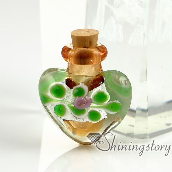 Wholesale Glass Vials With Cork Jewelry For Cremation Ashes Locket