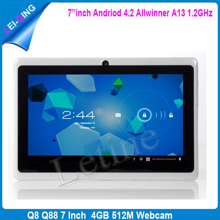 Cheap 2015 Q8 Q88 7 Inch Android 4.2 With Camera Tablet PC Allwinner