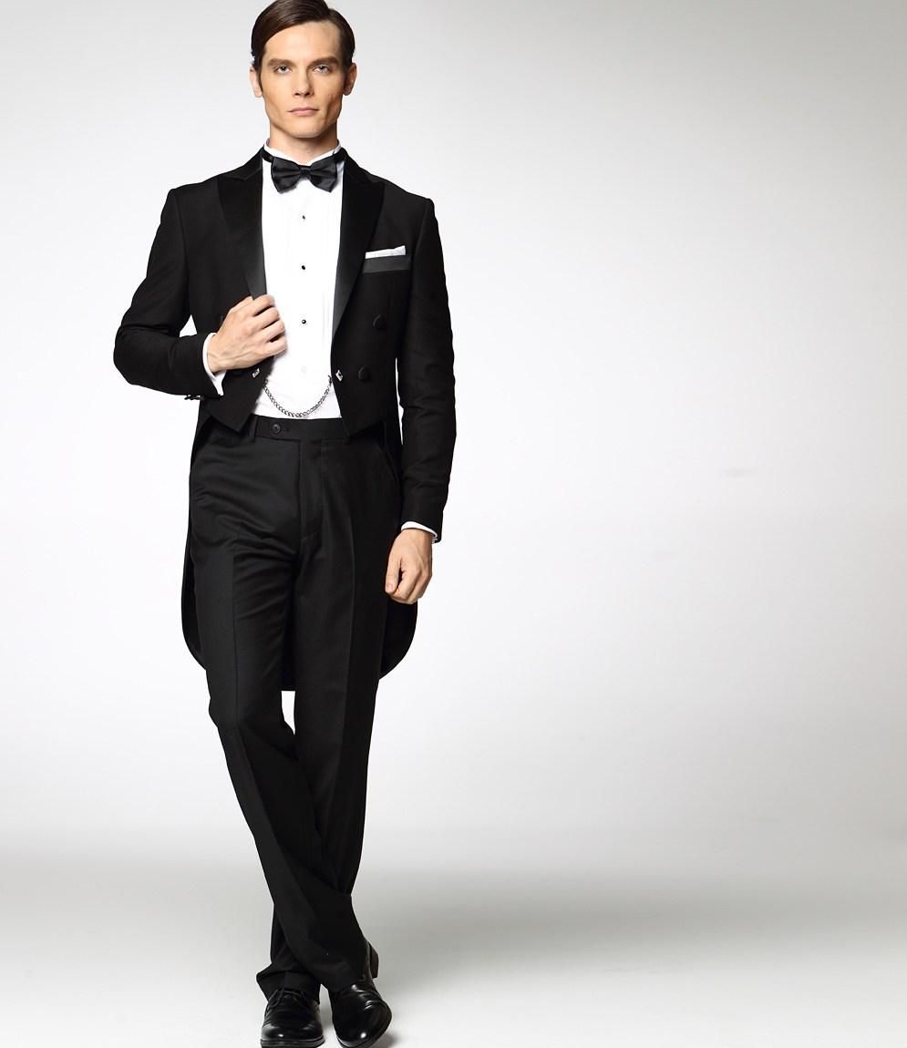 2015 Swallow Tailed Coat Bridegroom Suit Groom Tuxedos Men'S Suit Paty ...