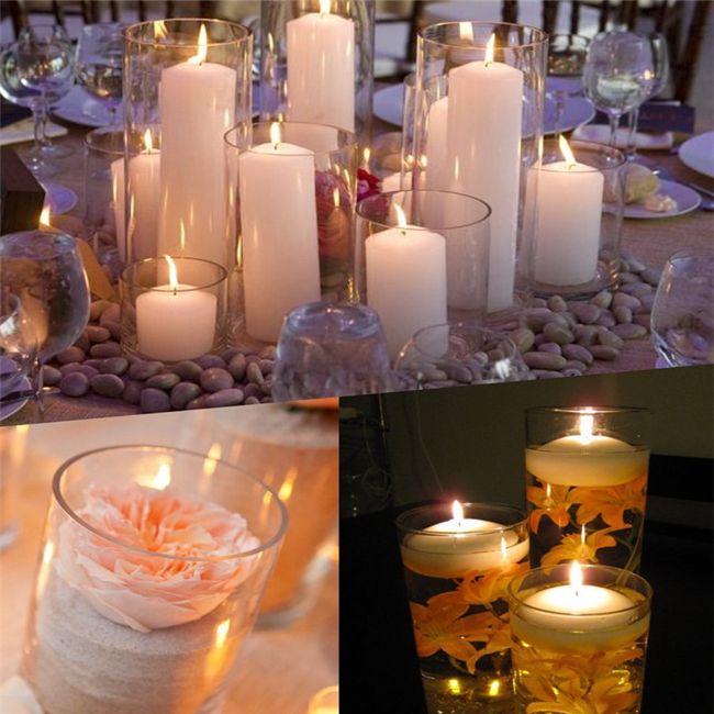 cylinder candle holders for weddings
