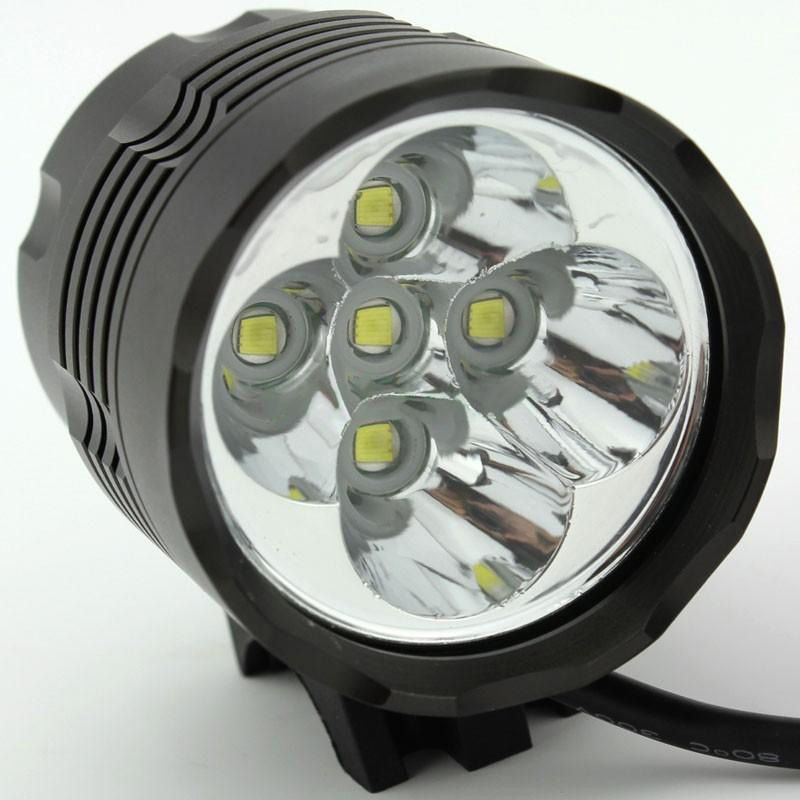 2019 5 X Cree XM L T6 5T6 6000 Lumens 2 In 1 LED 3 Modes Bike Light