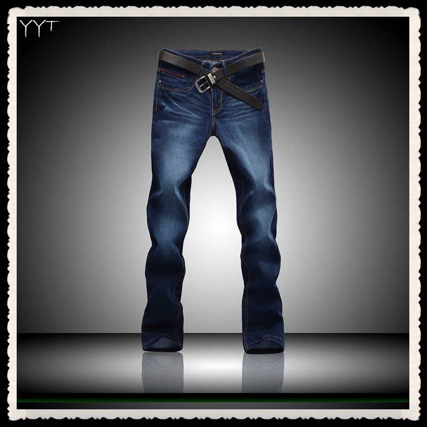 2020 Wholesale Italian Famous Brand Designer Jeans Men,Mens Fashion Straight Long Denim Pant