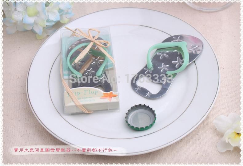 Grosshandel Strand Flip Flop Wein Flaschenoffner Mit Seestern