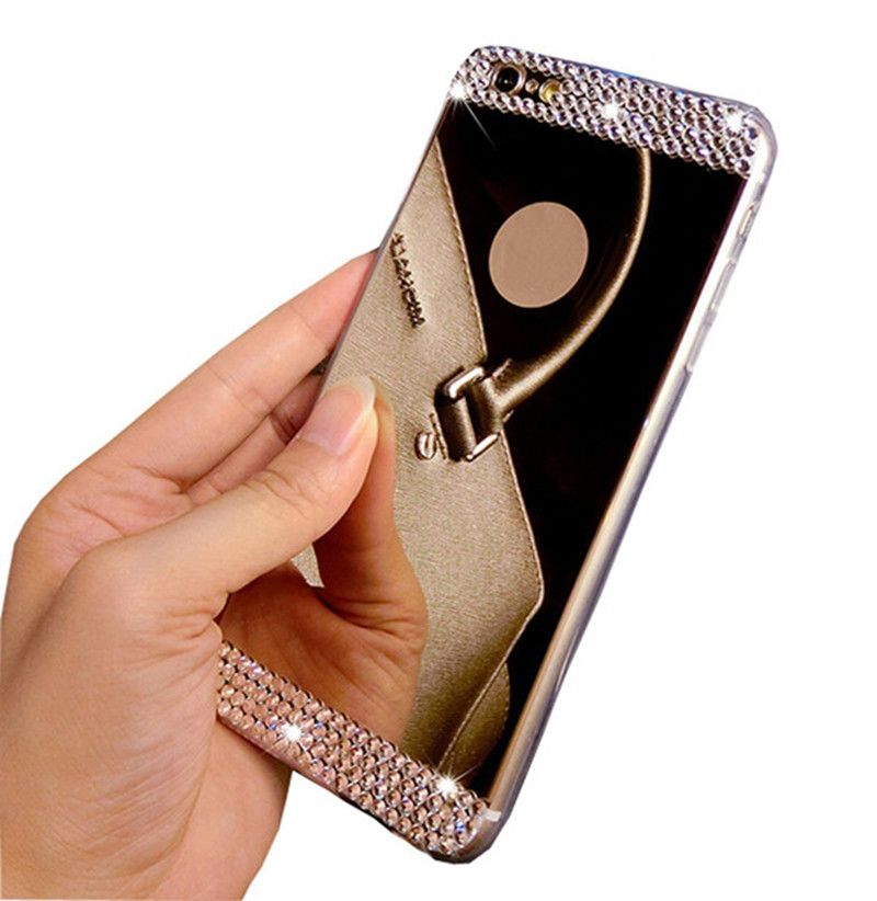 for iphone7 luxury handmade bling diamond mirror soft tpu siliconefor iphone7 luxury handmade bling diamond mirror soft tpu silicone case back cover for iphone5 5s iphone6 6s iphone6 6s plus, case for iphone6 bling case