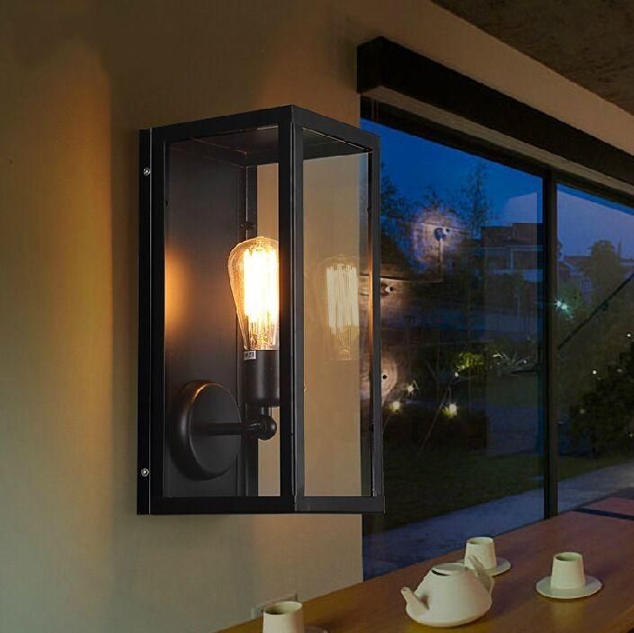 Best Rh Vintage Glass Box Wall Lamps Loft American Country Lamp Best Rh Vintage Glass Box Wall Lamps Loft American Country Lamp Metal Light With Edison Bulb Under 75 38 Dhgate Com