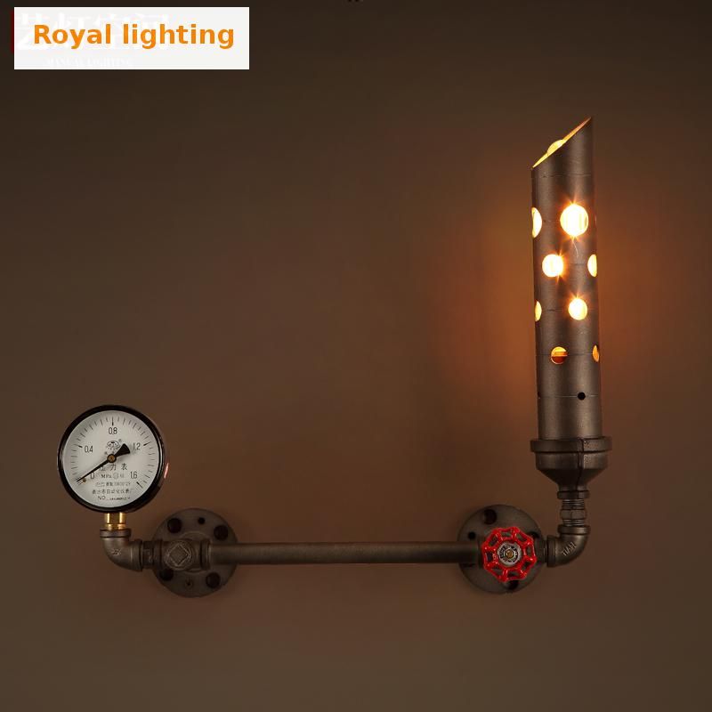 2018 Unique Design Retro Rustic Indoor Wall Lights Arandela Iron 2018 Unique Design Retro Rustic Indoor Wall Lights Arandela Iron Chimney Vintage Metal Lamp Sconce Coffee Restaurant Aisle Bar From