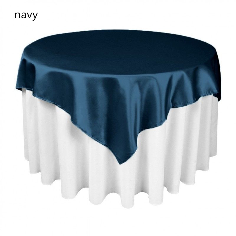 Hot Sale Mulit Colors Square Table Overlay Cloth 55x55 For Banquet