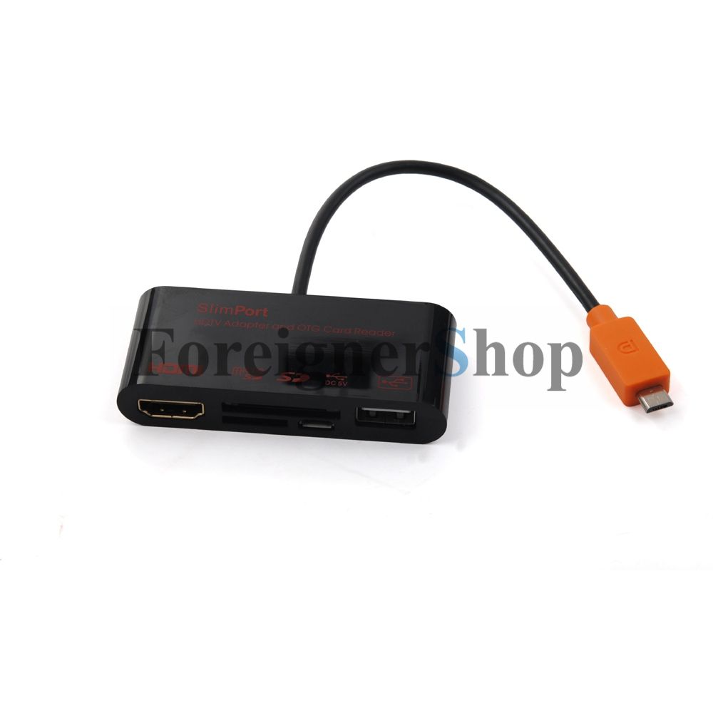 HDTV SlimPort Adapter Cable To HDMI OTG Card Reader For Smart Phone