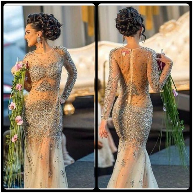 glitter see through dress