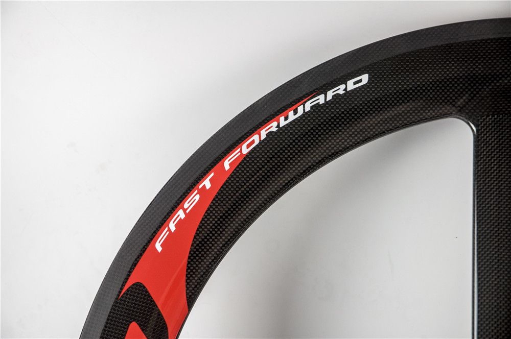 carbon tri spoke front wheel