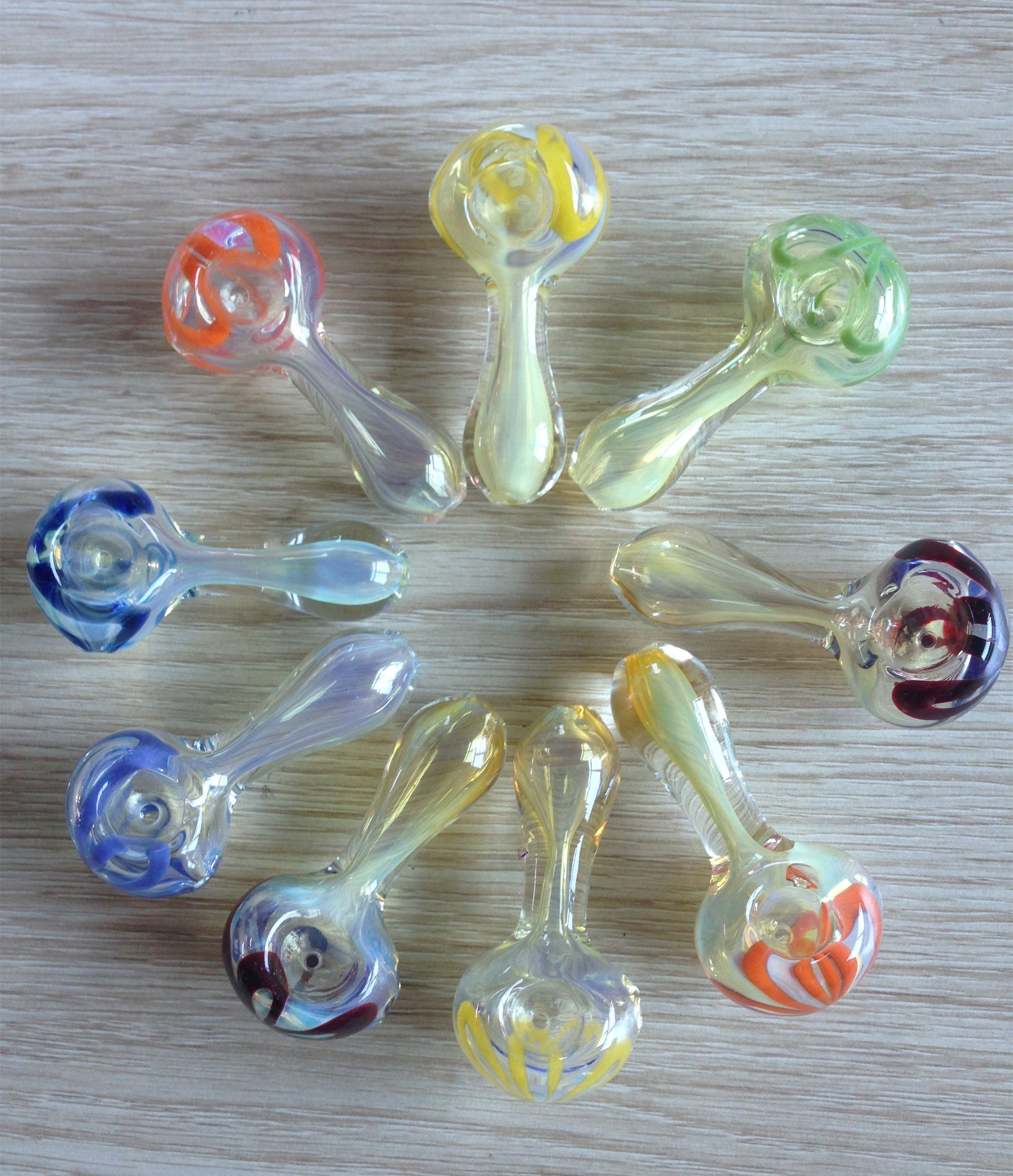 2019 SMOKING PIPES Stained Glass Pipe Smoking Metal Pipe Tobacco Pipe