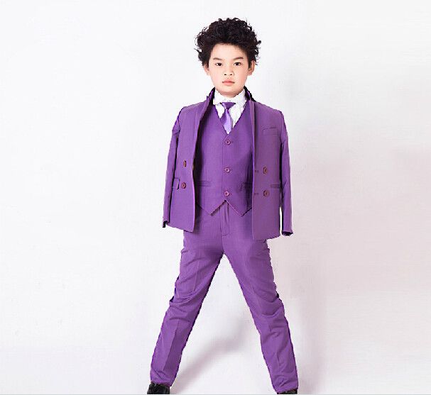 purple color dress for boy