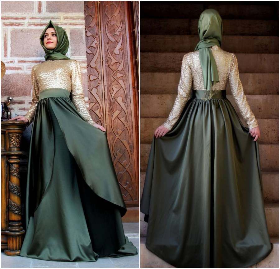 2015 Caftan Long Dubai Muslim Evening Dress Kaftan Abayas Arabic ...