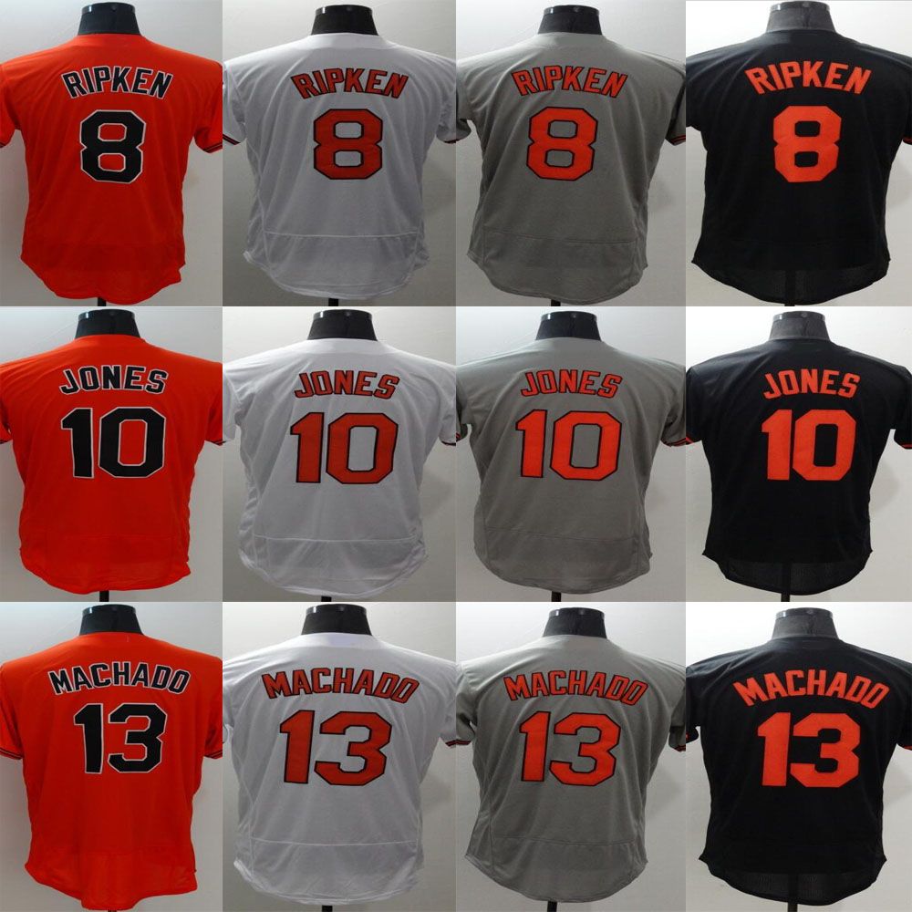 Best Quality Men'S Flex Base Jersey 8 Cal Ripken 10 Adam Jones 13