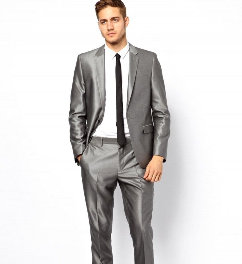 Tuxedos for Men Silver Gray Wedding Suits for Men Men Suits Slim Fit ... Tuxedos for Men Silver Gray Wedding Suits for Men Men Suits Slim Fit ...