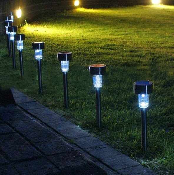 Led Solar Lights Lawn Light Plastic Garden Outdoor Sun Led Solar Lights Lawn Light Plastic Garden Outdoor Sun Corridor Lamp Party Powered Colored Lamps
