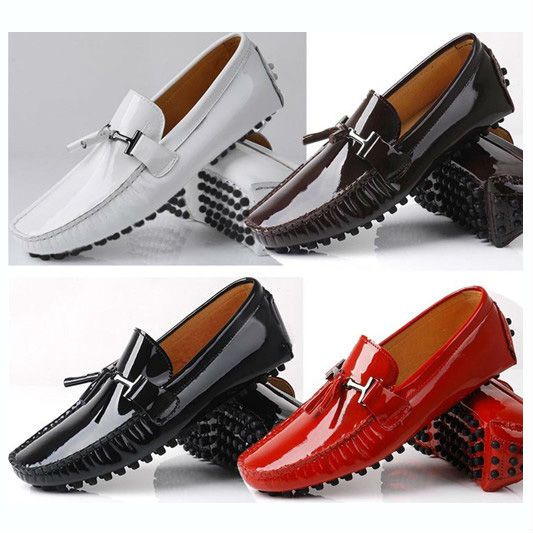 Men's Leather Painted Loafers Slip Ons Casual Shoes Size US 12 IT 45 Men's Leather Painted Loafers Slip Ons Casual Shoes Size US 12 IT 45