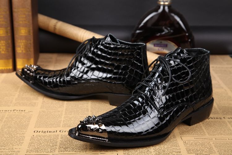 alligator dress boots
