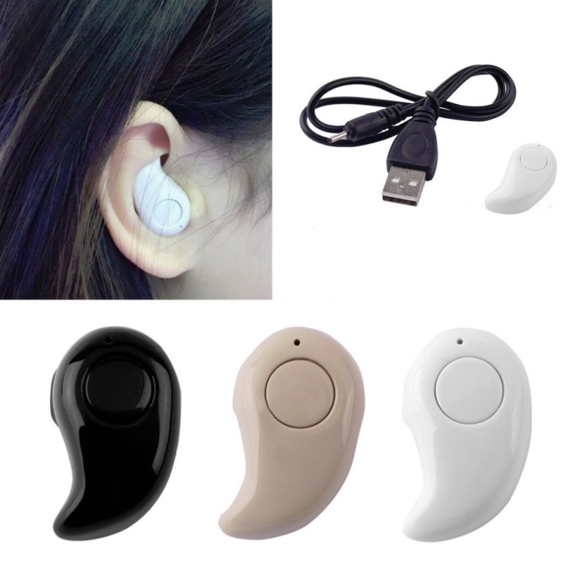 bluetooth headset smallest mini universal headphones wireless earphone iphone earpiece s530 mic xiaomi ear samsung 6s stereo lg hands shopee
